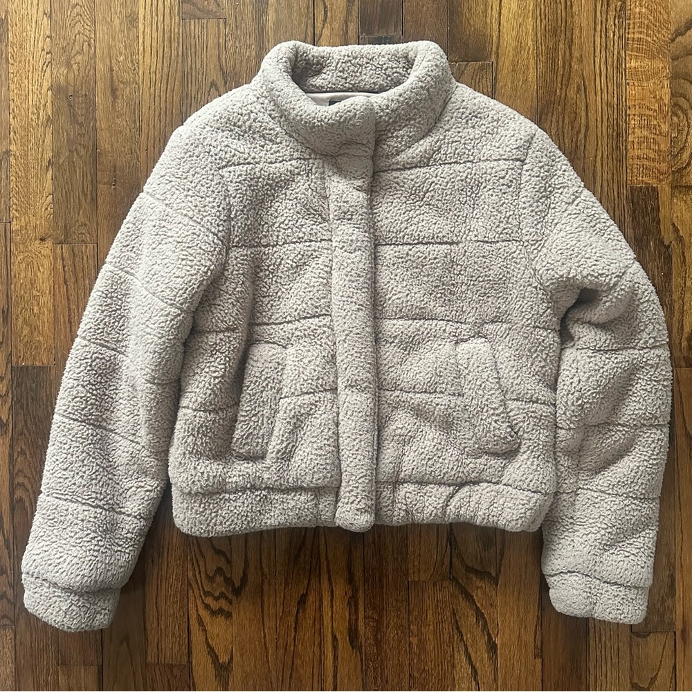 🦋 Cozy Ci Sono Los Angeles Puffy Teddy Jacket Medium M